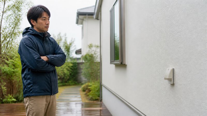 屋外コンセントが雨に濡れた直後の判断